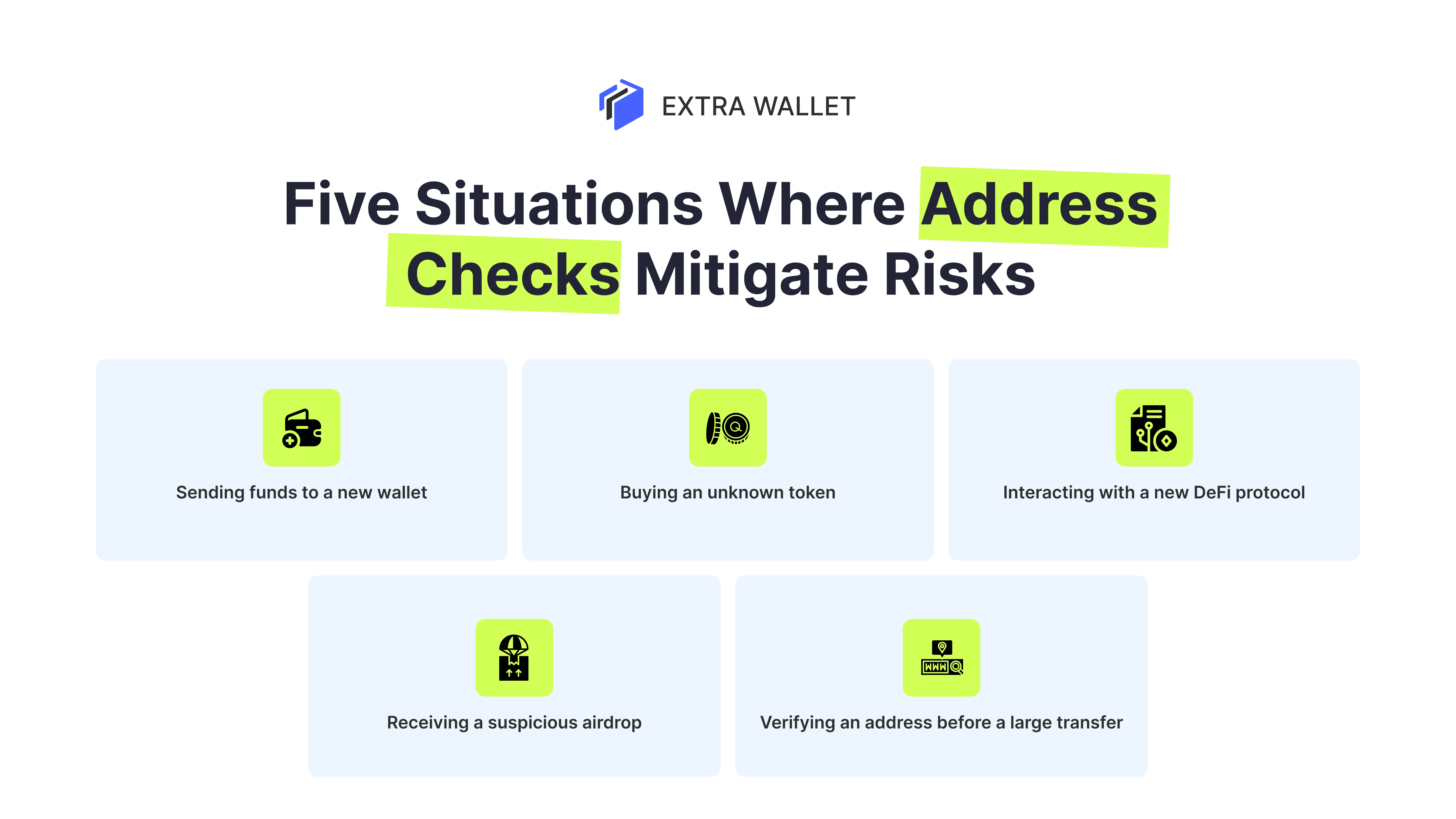 Five situations where address checks mitigate risks